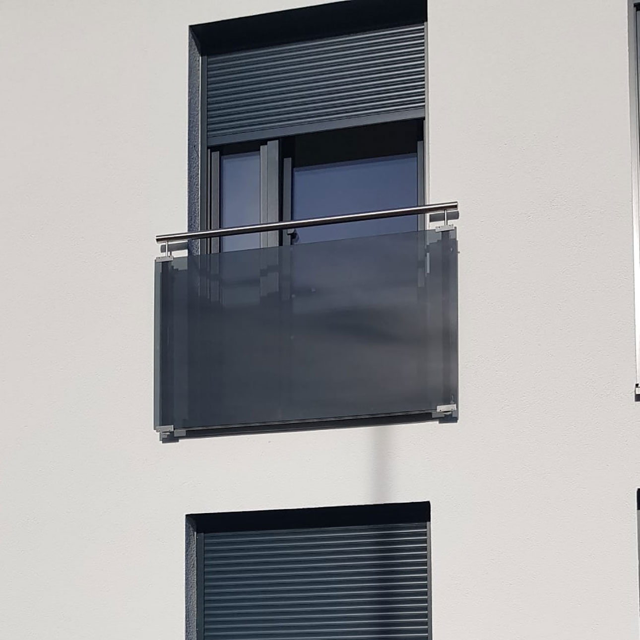 Französischer Balkon aus Edelstahl